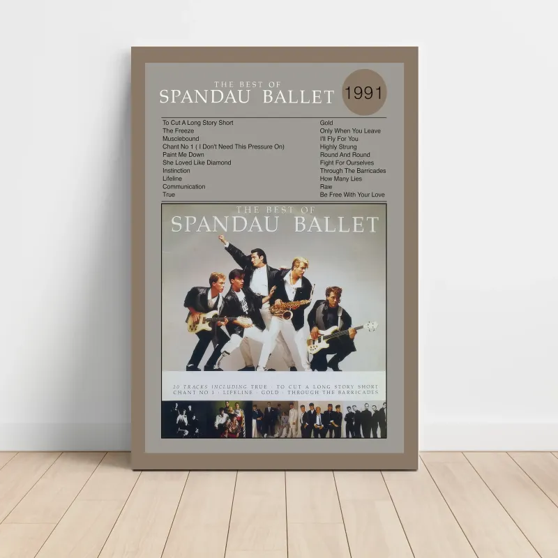 Spandau Ballet – The Best Of Spandau Ballet Fine Art Album Poster
