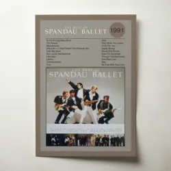 Spandau Ballet – The Best Of Spandau Ballet Fine Art Album Poster