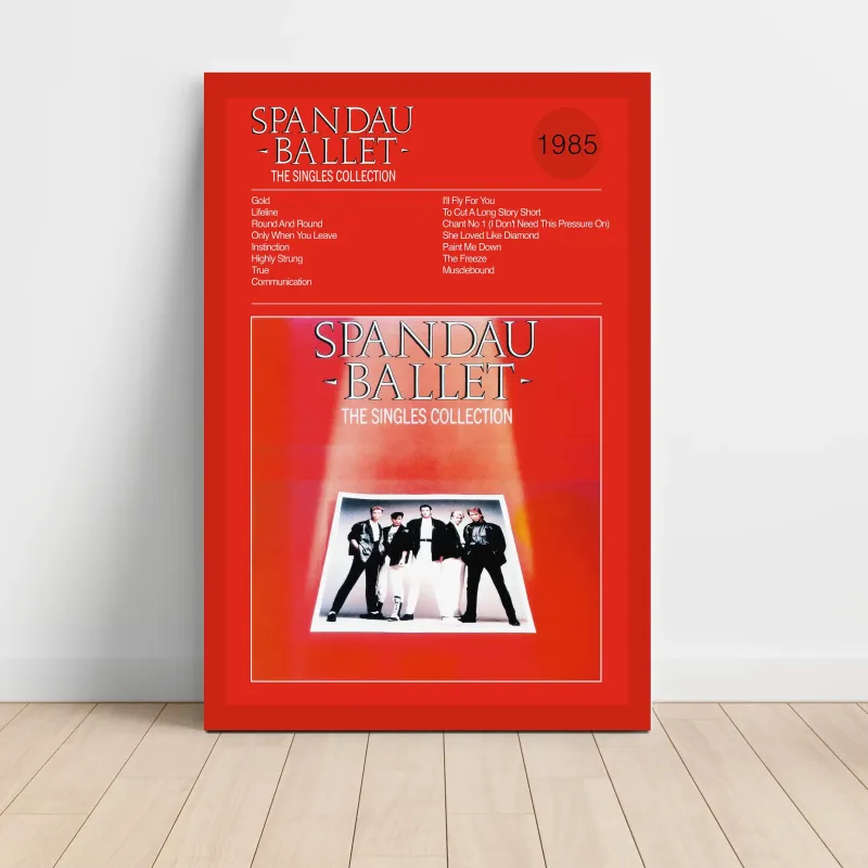 Spandau Ballet – The Singles Collection Fine Art Album Poster