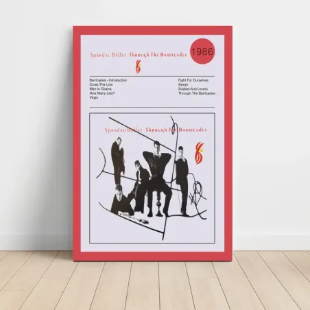 Spandau Ballet – Through The Barricades Fine Art Album Poster