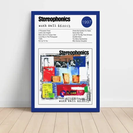 Stereophonics – Word Gets Around Fine Art Album Poster