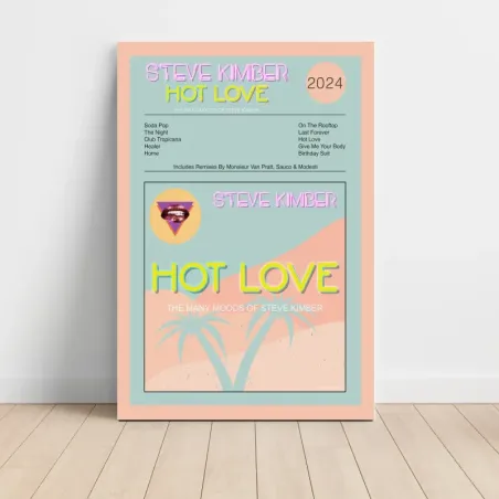 Steve Kimber – Hot Love (The Many Moods Of Steve Kimber) Fine Art Album Poster