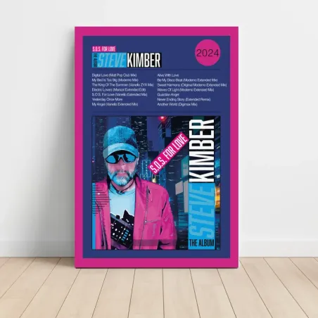Steven Kimber – S.O.S. For Love (The Album) Fine Art Album Poster