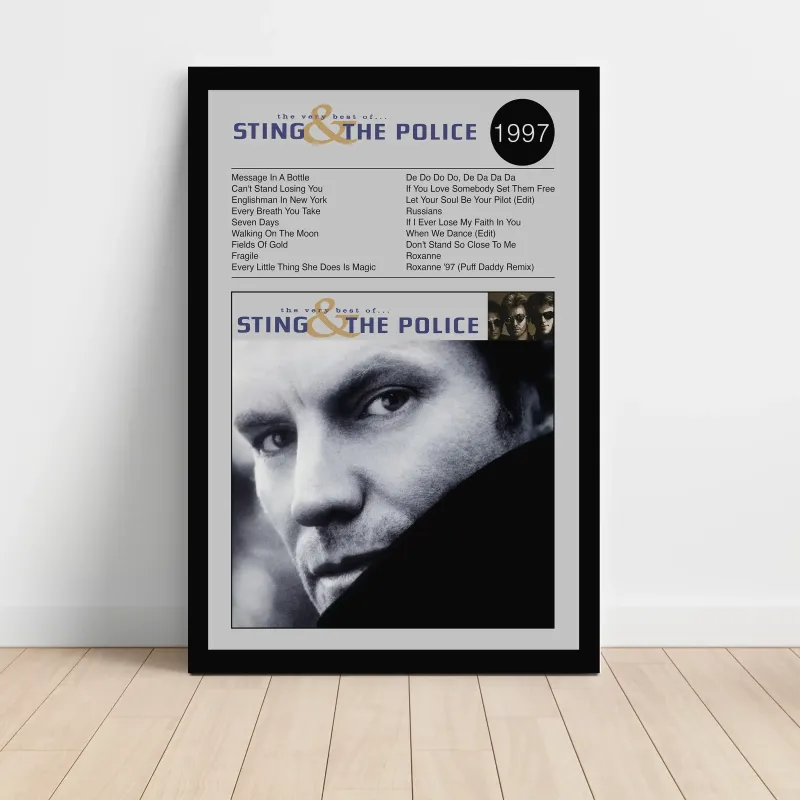 Sting & The Police – The Very Best Of Sting & The Police Fine Art Album Poster