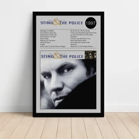 Sting & The Police – The Very Best Of Sting & The Police Fine Art Album Poster