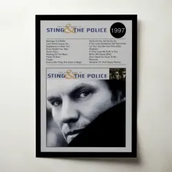 Sting & The Police – The Very Best Of Sting & The Police Fine Art Album Poster