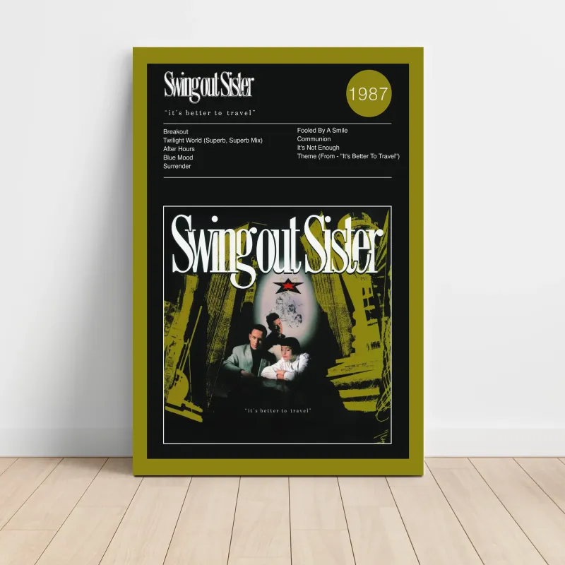 Swing Out Sister – It's Better To Travel Fine Art Album Poster