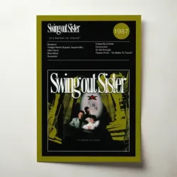 Swing Out Sister – It's Better To Travel Fine Art Album Poster