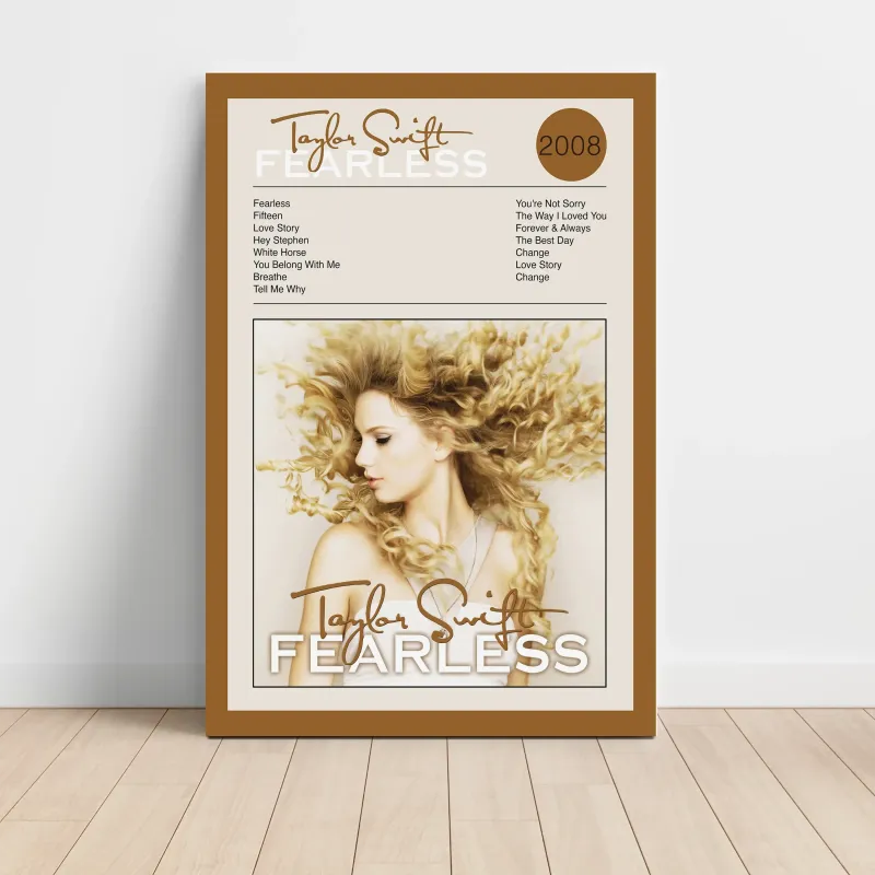Taylor Swift – Fearless Fine Art Album Poster
