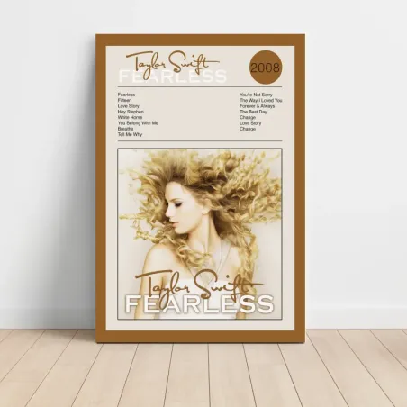 Taylor Swift – Fearless Fine Art Album Poster