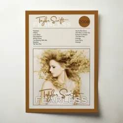 Taylor Swift – Fearless Fine Art Album Poster