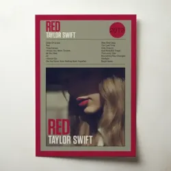 Taylor Swift – Red Fine Art Album Poster