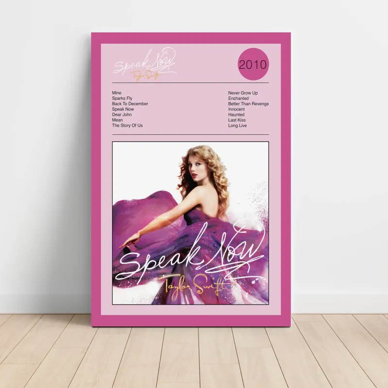 Taylor Swift – Speak Now Fine Art Album Poster