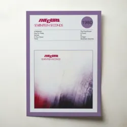 The Cure – Seventeen Seconds Fine Art Album Poster