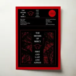 The Sisters Of Mercy – First And Last And Always Fine Art Album Poster