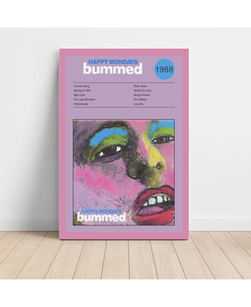 Happy Mondays – Bummed Fine Art Album Poster Happy Mondays – Bummed Fine Art Album Poster