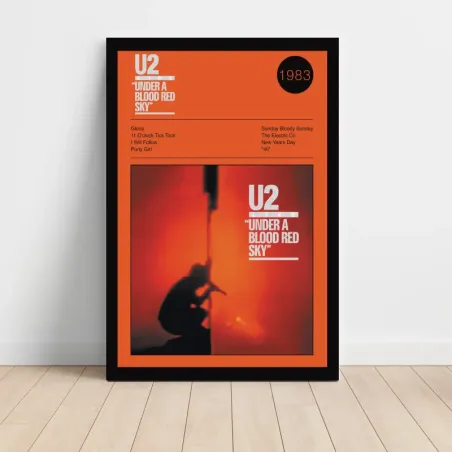 U2 – Under A Blood Red Sky Fine Art Album Poster
