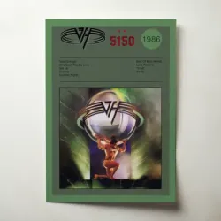 Van Halen – 5150 Fine Art Album Poster