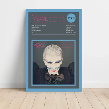 Visage – Fade To Grey (The Singles Collection) Fine Art Album Poster