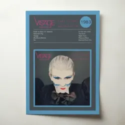 Visage – Fade To Grey (The Singles Collection) Fine Art Album Poster