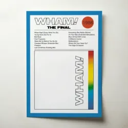 Wham! – The Final Fine Art Album Poster