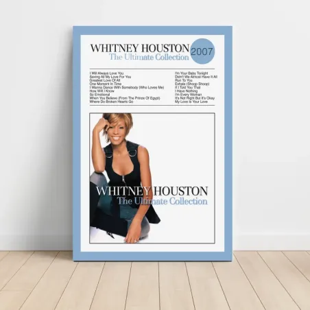 Whitney Houston – The Ultimate Collection Fine Art Album Poster