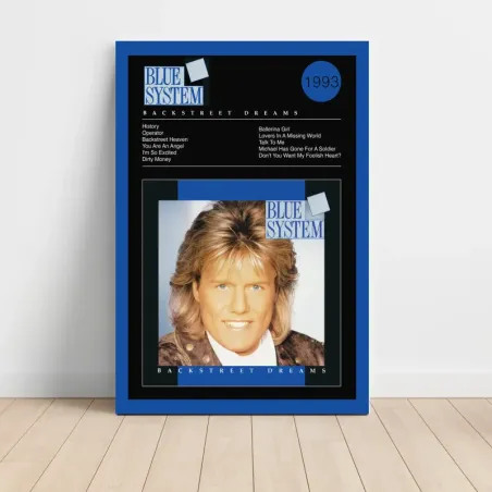 Blue System – Backstreet Dreams Fine Art Album Poster