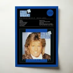 Blue System – Backstreet Dreams Fine Art Album Poster