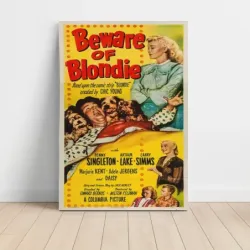 Beware of Blondie (1950) Fine Art Movie Poster