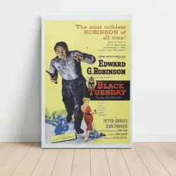 Black Tuesday (1954) Fine Art Movie Poster