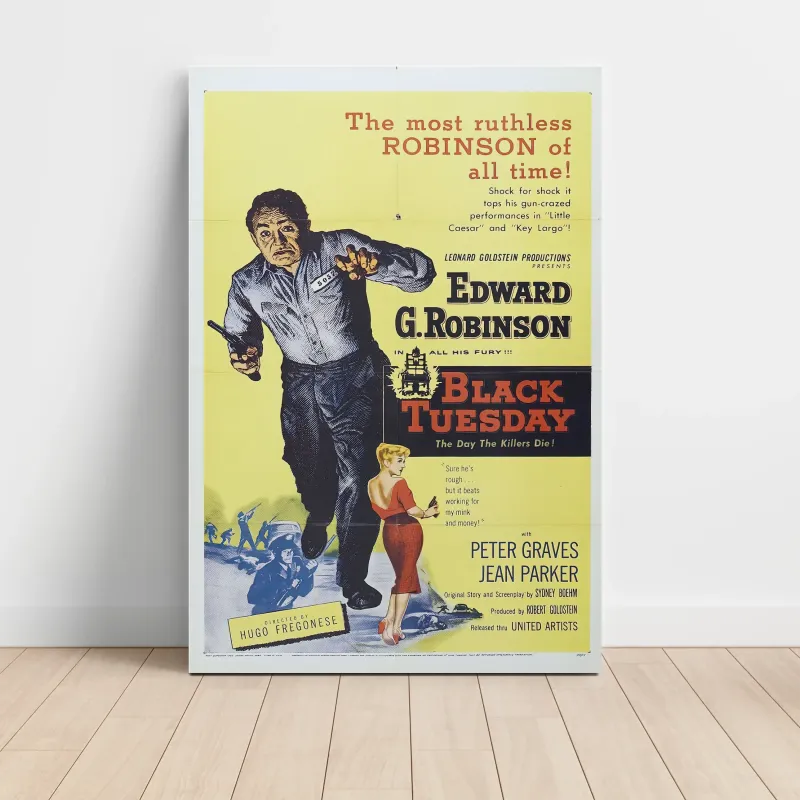 Black Tuesday (1954) Fine Art Movie Poster