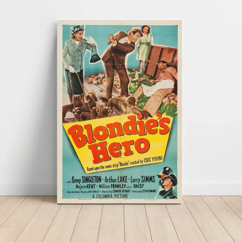 Blondie's Hero (1950) Fine Art Movie Poster
