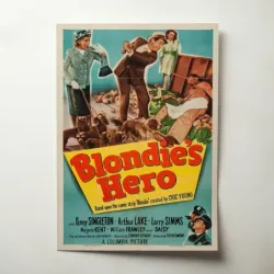 Blondie's Hero (1950) Fine Art Movie Poster