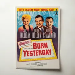 Born Yesterday (1950) Fine Art Movie Poster