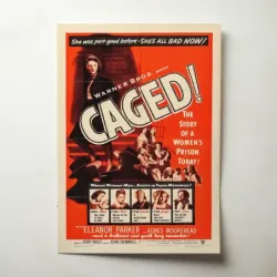 Caged (1950) Fine Art Movie Poster