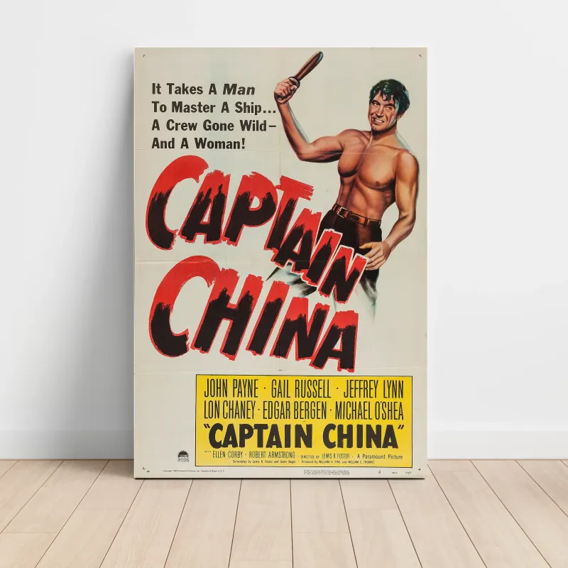 Captain China (1950) Fine Art Movie Poster