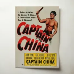 Captain China (1950) Fine Art Movie Poster
