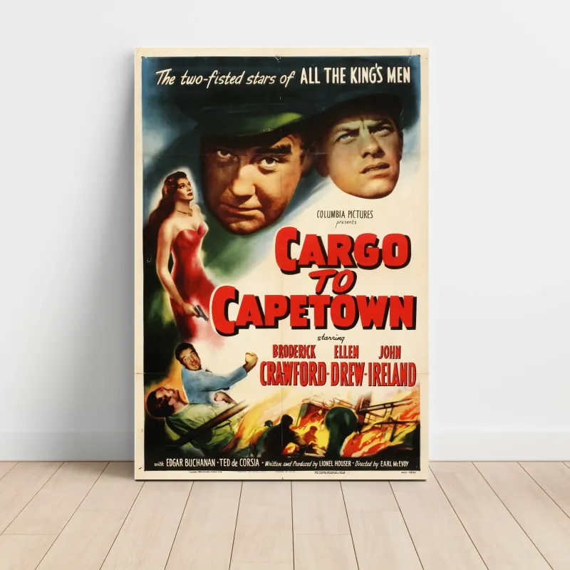 Cargo to Capetown (1950) Fine Art Movie Poster