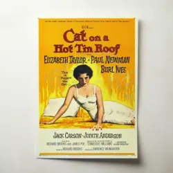 Cat on a Hot Tin Roof (1958) Fine Art Movie Poster