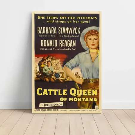 Cattle Queen of Montana (1954) Fine Art Movie Poster
