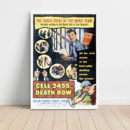 Cell 2455, Death Row (1955) Fine Art Movie Poster