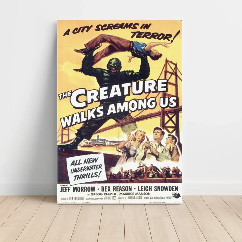 The Creature Walks Among Us (1956) Fine Art Movie Poster