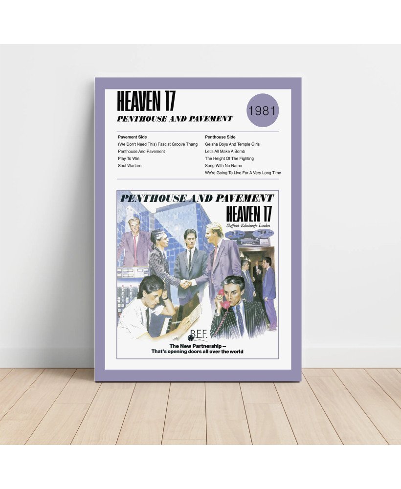 Heaven 17 – Penthouse And Pavement Fine Art Album Poster