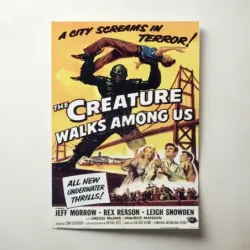 The Creature Walks Among Us (1956) Fine Art Movie Poster