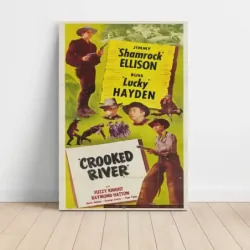 Crooked River (1950) Fine Art Movie Poster