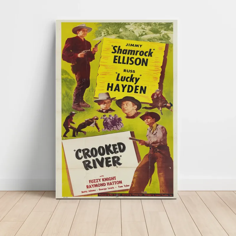 Crooked River (1950) Fine Art Movie Poster