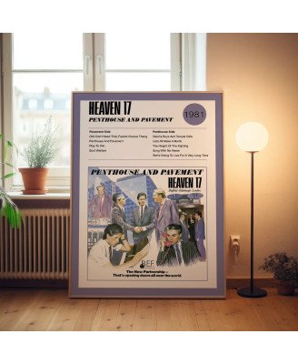 Heaven 17 – Penthouse And Pavement Fine Art Album Poster
