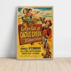 Curtain Call at Cactus Creek (1950) Fine Art Movie Poster