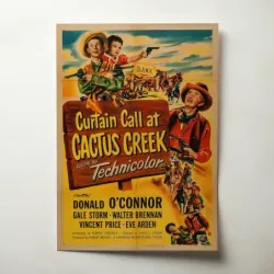 Curtain Call at Cactus Creek (1950) Fine Art Movie Poster