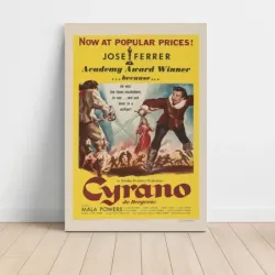 Cyrano de Bergerac (1950) Fine Art Movie Poster